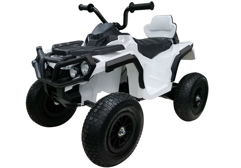 QUAD mönkijä puhallettavilla pyörillä, valkoinen hinta ja tiedot | Lasten sähköautot | hobbyhall.fi