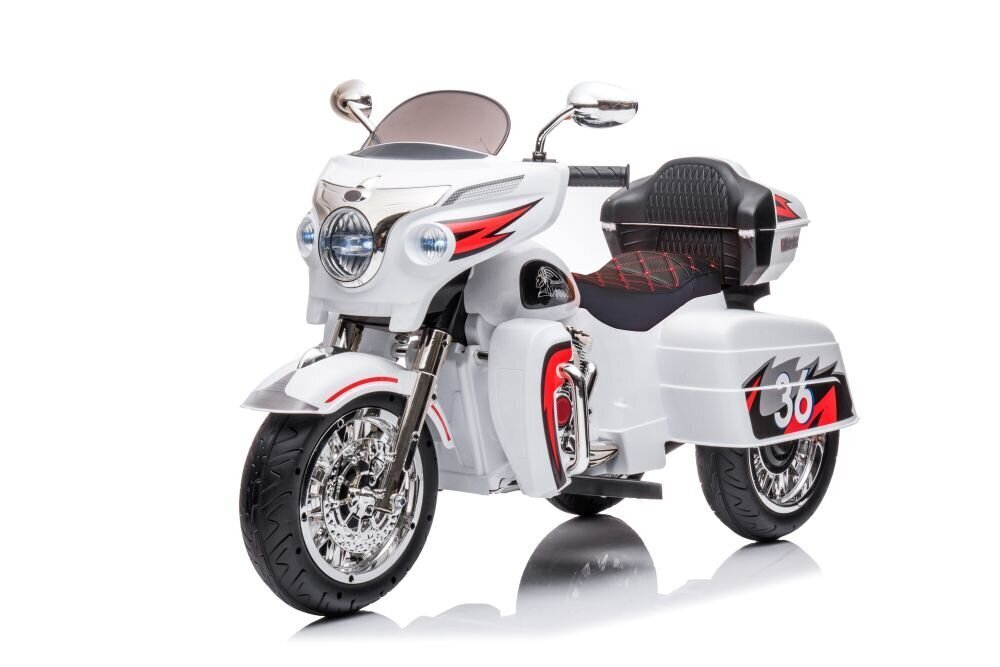 Goldwing NEL-R1800GS kolmipyöräinen sähkömoottoripyörä, valkoinen hinta ja tiedot | Lasten sähköautot | hobbyhall.fi