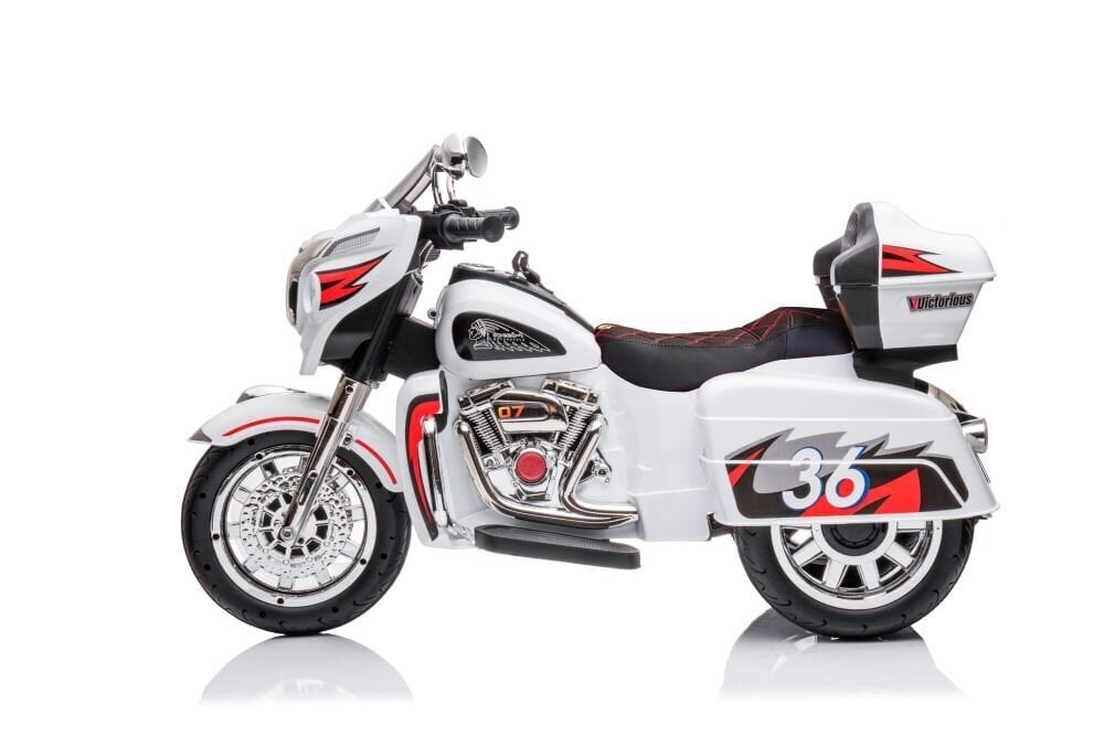 Goldwing NEL-R1800GS kolmipyöräinen sähkömoottoripyörä, valkoinen hinta ja tiedot | Lasten sähköautot | hobbyhall.fi