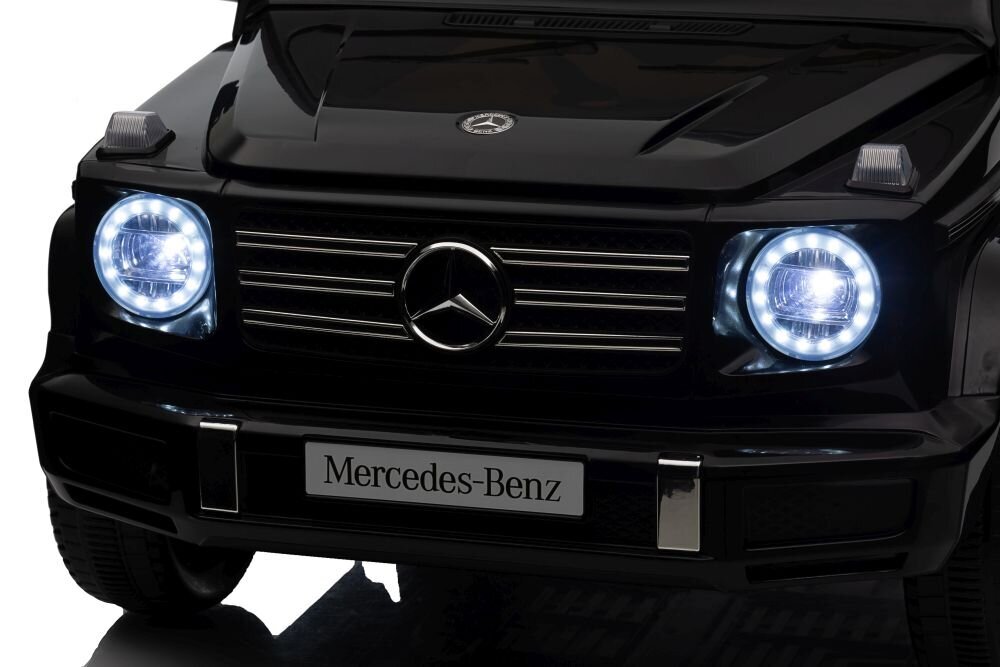 Mercedes G500 XMX627 sähköauto, musta hinta ja tiedot | Lasten sähköautot | hobbyhall.fi