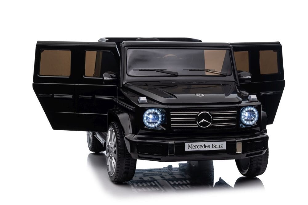 Mercedes G500 XMX627 sähköauto, musta hinta ja tiedot | Lasten sähköautot | hobbyhall.fi