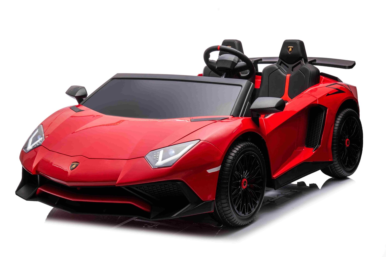 Lamborghini Aventador SV sähköauto, punainen hinta ja tiedot | Lasten sähköautot | hobbyhall.fi