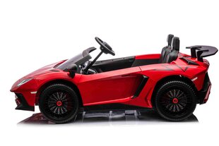 Lamborghini Aventador SV sähköauto, punainen hinta ja tiedot | Lasten sähköautot | hobbyhall.fi