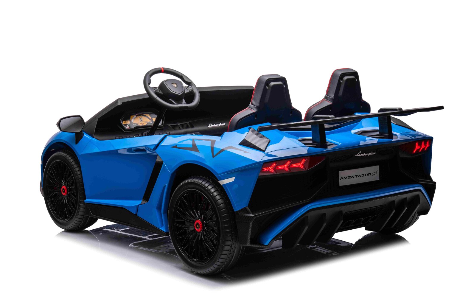 Lamborghini Aventador SV sähköauto, sininen hinta ja tiedot | Lasten sähköautot | hobbyhall.fi