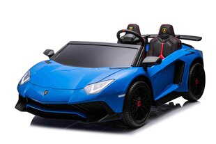 Lamborghini Aventador SV sähköauto, sininen hinta ja tiedot | Lasten sähköautot | hobbyhall.fi