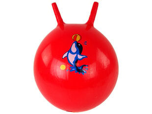 Hyppypallo 45 cm, punainen, delfiinikuvioinen hinta ja tiedot | Hiekkalelut ja rantalelut | hobbyhall.fi