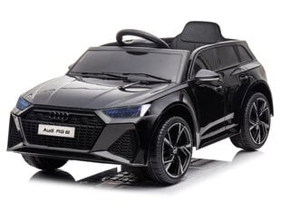 Audi RS 6 yksipaikkainen sähköauto, musta hinta ja tiedot | Lasten sähköautot | hobbyhall.fi