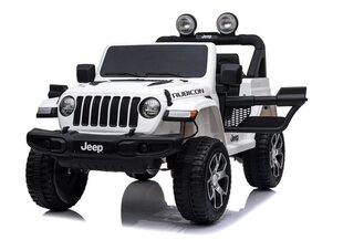 Jeep Wrangler Rubicon sähköauto, valkoinen hinta ja tiedot | Lasten sähköautot | hobbyhall.fi