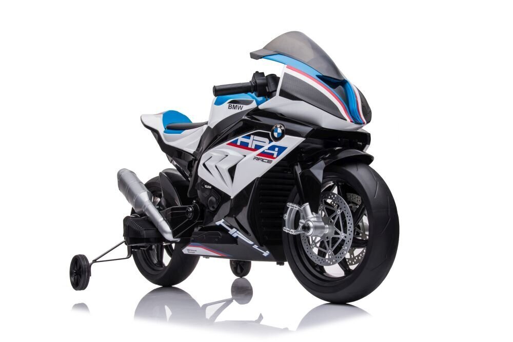 Sähkömoottoripyörä BMW HP4, valkoinen hinta ja tiedot | Lasten sähköautot | hobbyhall.fi