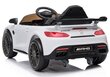 Mercedes GT R akkuauto, valkoinen hinta ja tiedot | Lasten sähköautot | hobbyhall.fi