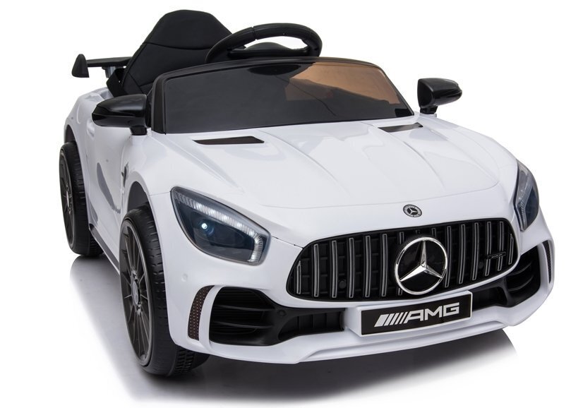 Mercedes GT R akkuauto, valkoinen hinta ja tiedot | Lasten sähköautot | hobbyhall.fi