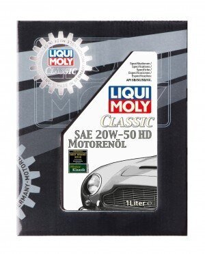 Liqui Moly Moottoriöljy klassikkoautoihin SAE 20W-50 HD, 1l hinta ja tiedot | Moottoriöljyt | hobbyhall.fi