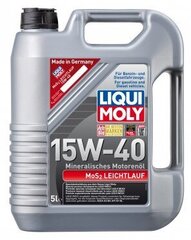 Liqui Moly MoS2 Tasainen moottoriöljy 15W-40, 5l hinta ja tiedot | Moottoriöljyt | hobbyhall.fi