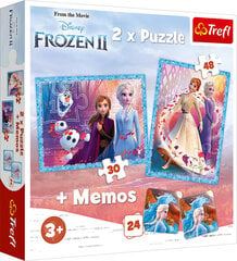 TREFL Palapelisetti Frozen 2, 30 + 48 + M24 hinta ja tiedot | Palapelit | hobbyhall.fi