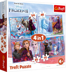 TREFL Palapeli 4 In 1 Frozen 2 hinta ja tiedot | Palapelit | hobbyhall.fi