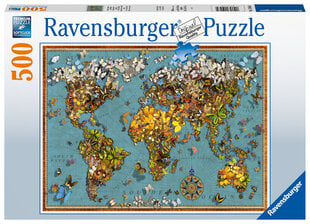 Palapeli Ravensburger World of Butterflies, 500 o., 15043. hinta ja tiedot | Palapelit | hobbyhall.fi