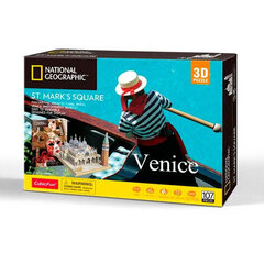 3D palapeli CubicFun National Geographic Venetsia ST Mark's Square, 107 hinta ja tiedot | CubicFun Lelut yli 3-vuotiaille lapsille | hobbyhall.fi