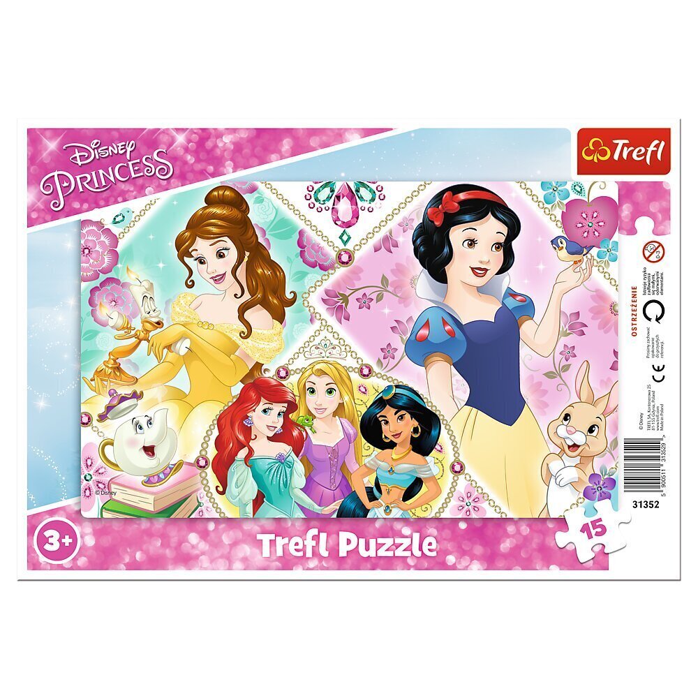 TREFL Prinsessat Palapeli 15 Prinsessat hinta ja tiedot | Palapelit | hobbyhall.fi