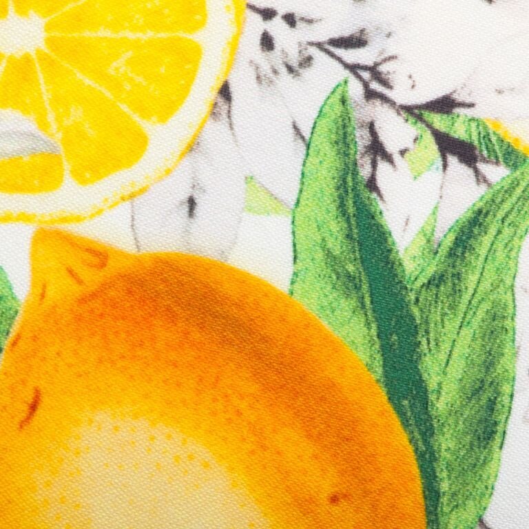 Koristeellinen pöytäliina Ambition Lemon, valkoinen - harmaa - vihreä - keltainen, 160 x 280 cm hinta ja tiedot | Pöytäliinat, tabletit ja lautasliinat | hobbyhall.fi