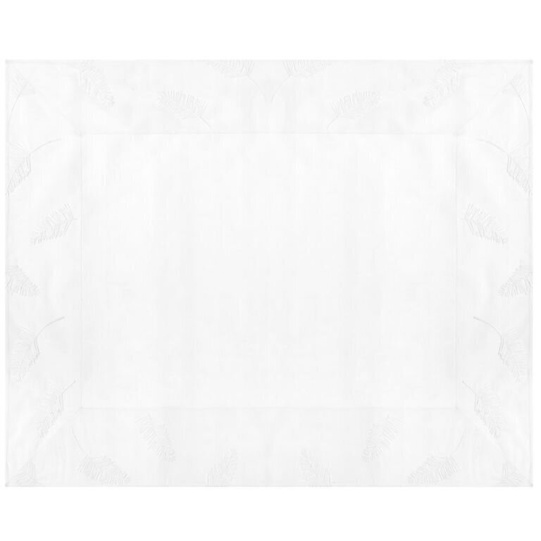 Koristeellinen pöytäliina Ambition Simple Elegance, valkoinen, 130 x 160 cm hinta ja tiedot | Pöytäliinat, tabletit ja lautasliinat | hobbyhall.fi