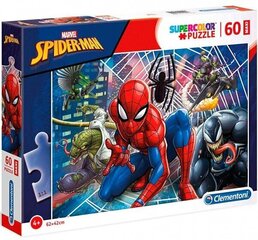 Jigsaw Clementoni Maxi Super Color Spiderman 60 osaa hinta ja tiedot | Palapelit | hobbyhall.fi
