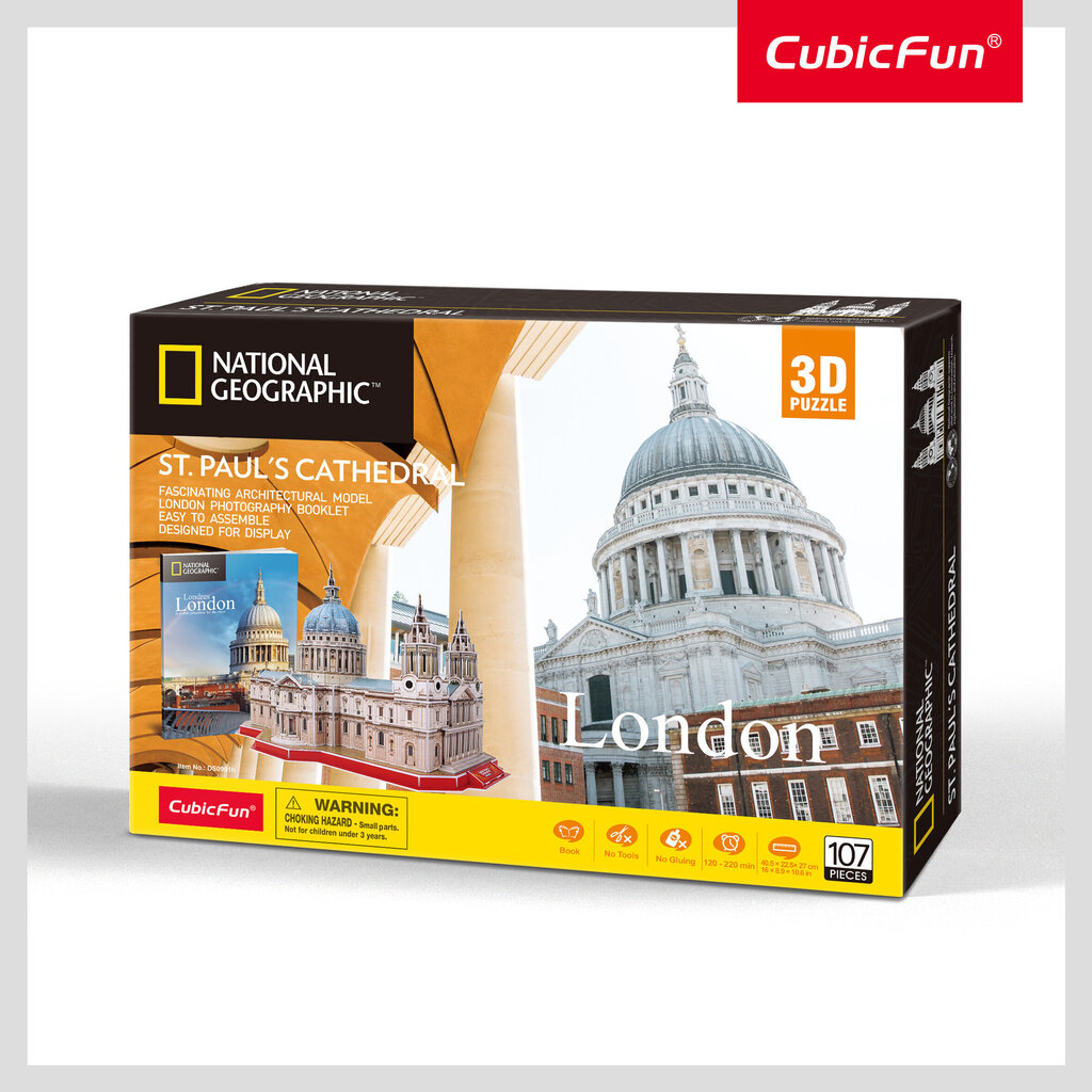 CUBICFUN Palapeli NatGeo Pyhän Paulin katedraali hinta ja tiedot | Palapelit | hobbyhall.fi