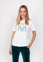 T-paita logolla, SMP24009 Valkoinen hinta ja tiedot | Marat Naisten vaatteet | hobbyhall.fi