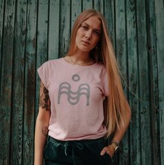 Naisten logo t-paita, MNP24009 Vaaleanpunainen hinta ja tiedot | Naisten T-paidat | hobbyhall.fi
