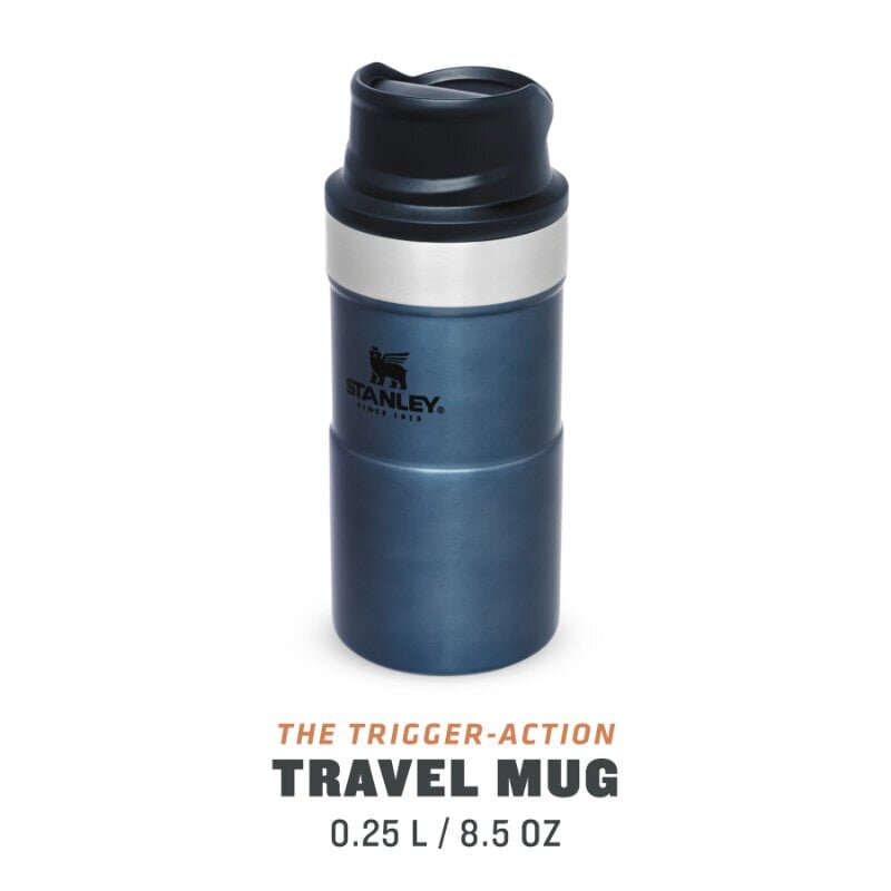 Termosmuki The Trigger-Action Travel Mug Classic 0,25 l, sininen hinta ja tiedot | Termoskannut ja termosmukit | hobbyhall.fi