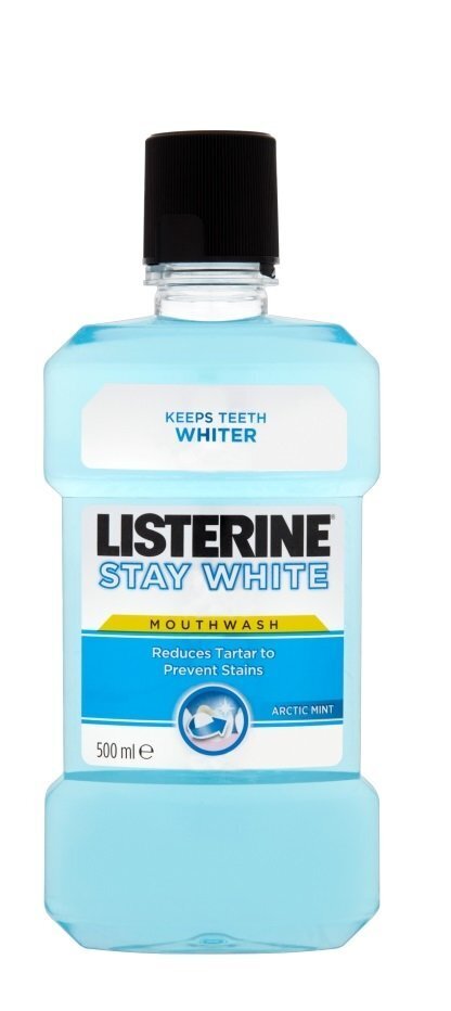 Suuvesi Listerine Stay White 500 ml hinta ja tiedot | Suuhygienia | hobbyhall.fi