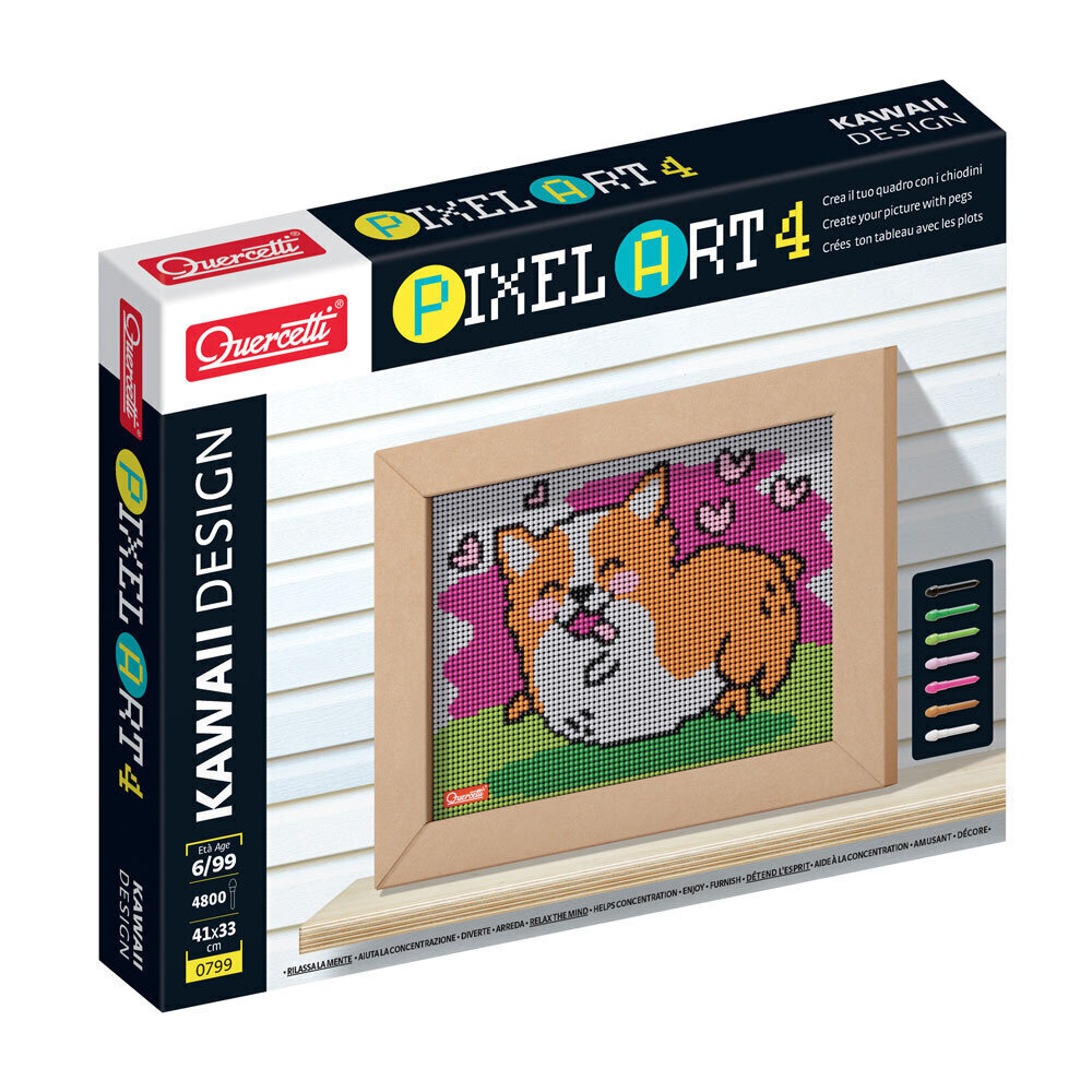 Palapeli Pixel Art Kawaii-tyyliin, Corgi Quercetti Pixel Art 4 hinta ja tiedot | Palapelit | hobbyhall.fi