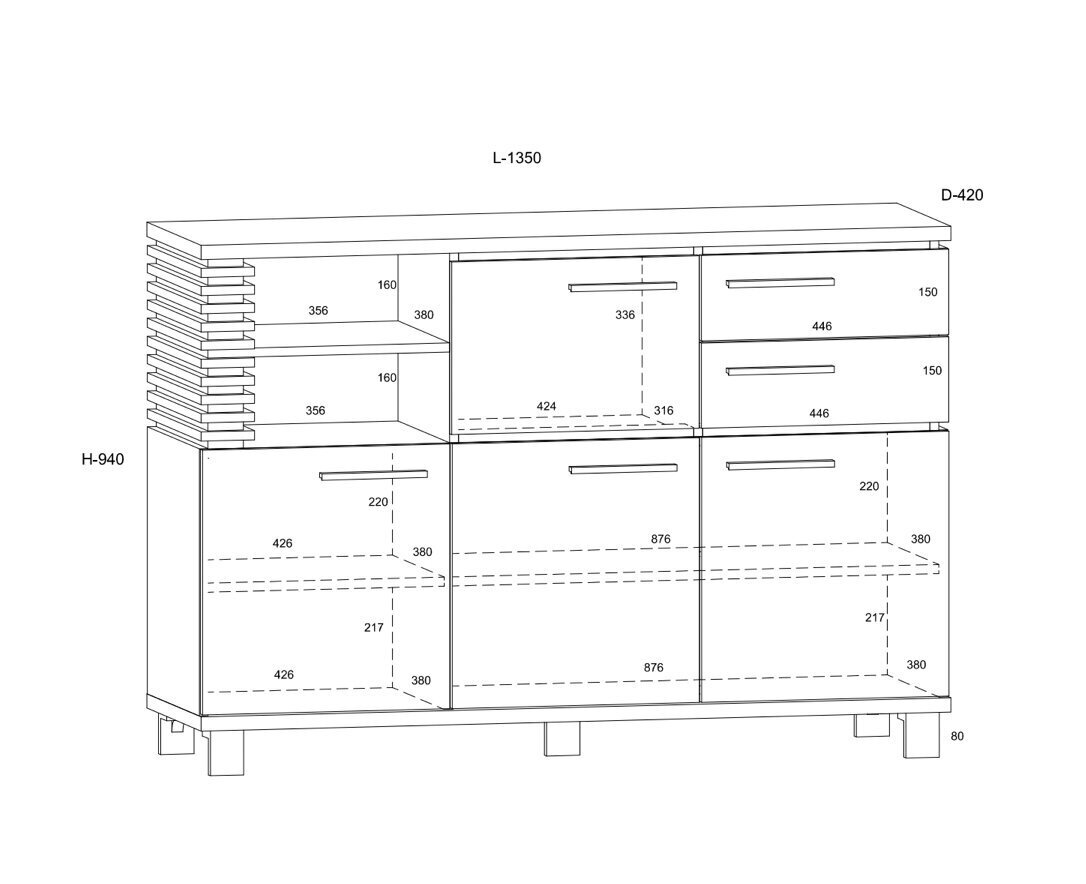 Lipasto Lamir, ruskea/valkoinen hinta ja tiedot | Lipastot | hobbyhall.fi