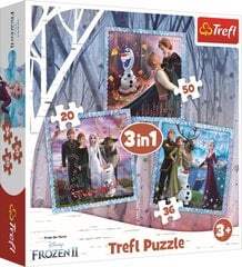 TREFL Palapelisetti 3 in 1 Frozen II hinta ja tiedot | Palapelit | hobbyhall.fi