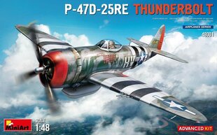 Liimattava malli MiniArt 48001 P-47D-25RE Thunderbolt Advanced Kit 1/48 hinta ja tiedot | Koottavat pienoismallit | hobbyhall.fi