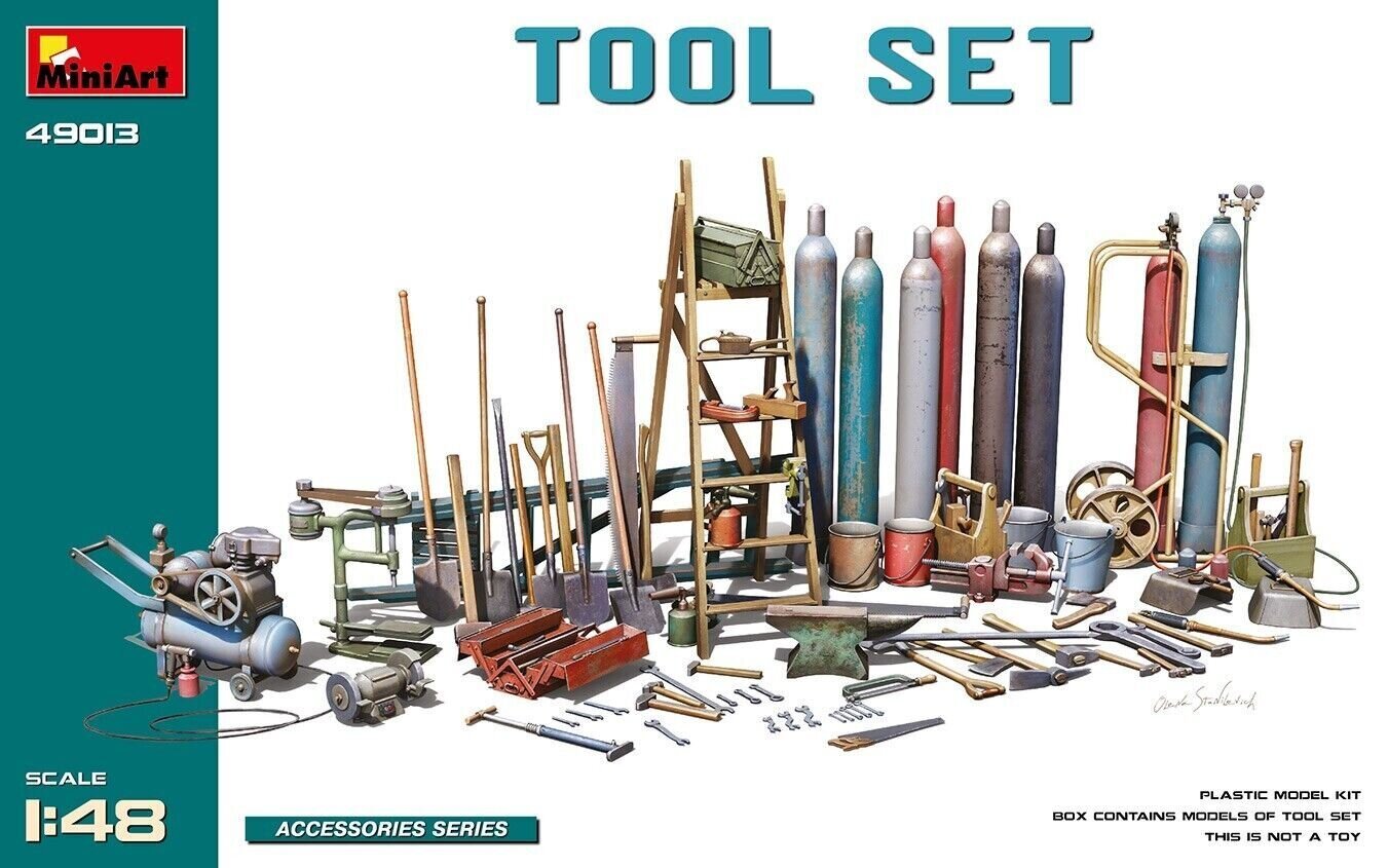 Liimattava malli MiniArt 49013 Tool Set 1/48 hinta ja tiedot | Koottavat pienoismallit | hobbyhall.fi