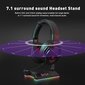 EKSA W1 RGB Headset Stand 7.1 Surround Sound hinta ja tiedot | Kuulokkeiden tarvikkeet | hobbyhall.fi