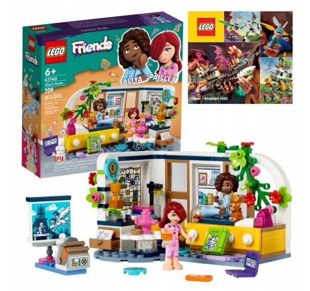 41740 LEGO® Friends Aliyan huone + pehmotyyny hinta ja tiedot | LEGOT ja rakennuslelut | hobbyhall.fi