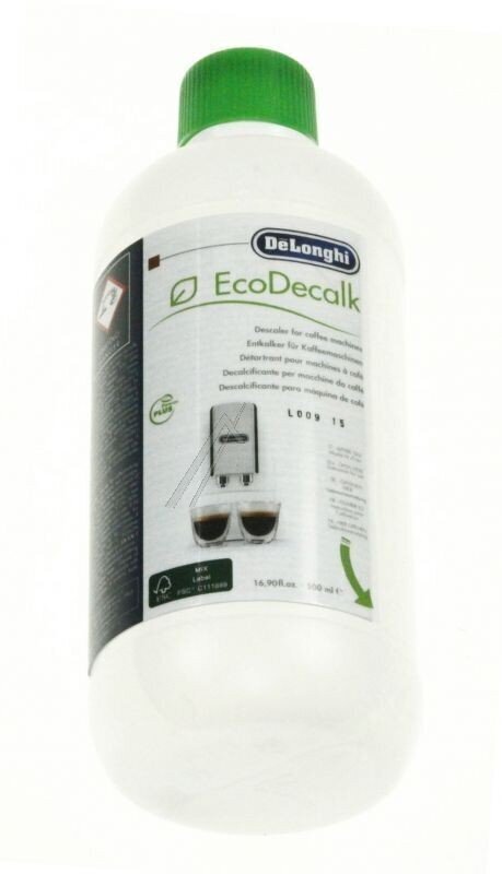 DELONGHI Eco Natural kalkinpoistoaine kahvinkeittimelle 500ml DLSC500 hinta ja tiedot | Kahvinkeittimen tarvikkeet | hobbyhall.fi