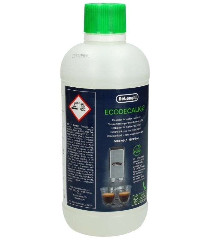 De Longhi DLSC500 EcoDecalk - Decalcificante Naturale, 500 ml