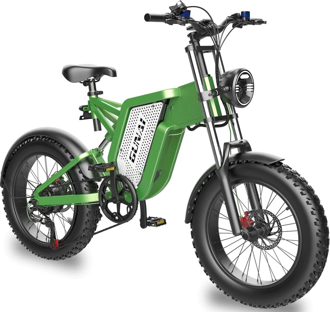 Sähköpyörä GUNAI MX25, vihreä, 1000W, 25Ah hinta ja tiedot | Sähköpyörät | hobbyhall.fi