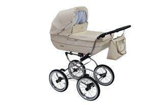 Retro-tyyliset rattaat ja turvaistuin Renee Baby Fashion, beige hinta ja tiedot | Baby Fashion Lapset | hobbyhall.fi