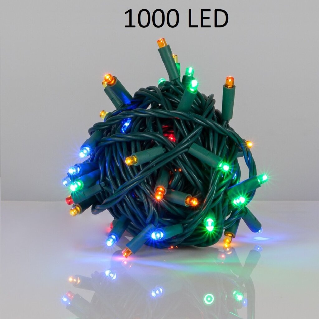 Jouluinen ulko- ja sisävalosarja 1000 LED-lampulla, 70m, monivärinen, sekoitus hinta ja tiedot | Jouluvalot | hobbyhall.fi