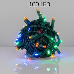 Jouluvalot 100 LED-lampulla, 8m, monivärinen, sekoitus hinta ja tiedot | Jouluvalot | hobbyhall.fi
