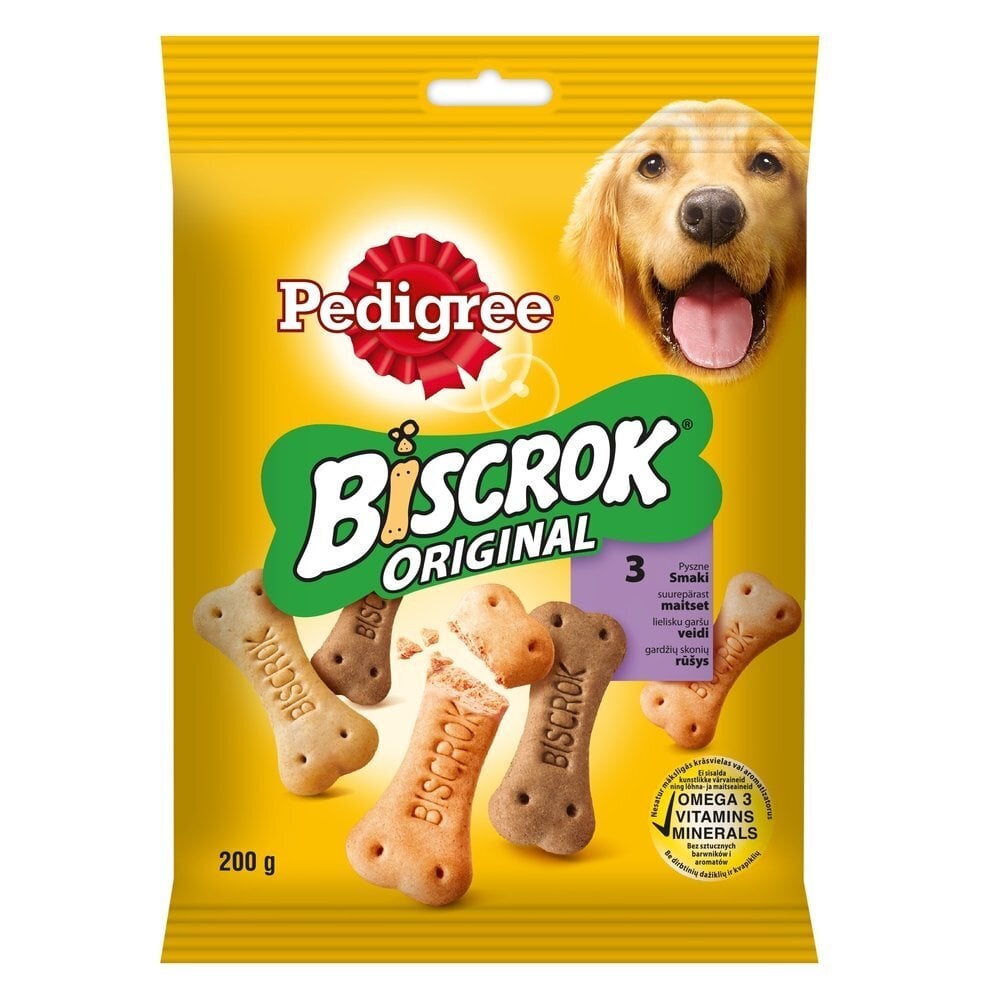 Pedigree Multi biscrok liha, 200 g x22 hinta ja tiedot | Koiran herkut | hobbyhall.fi