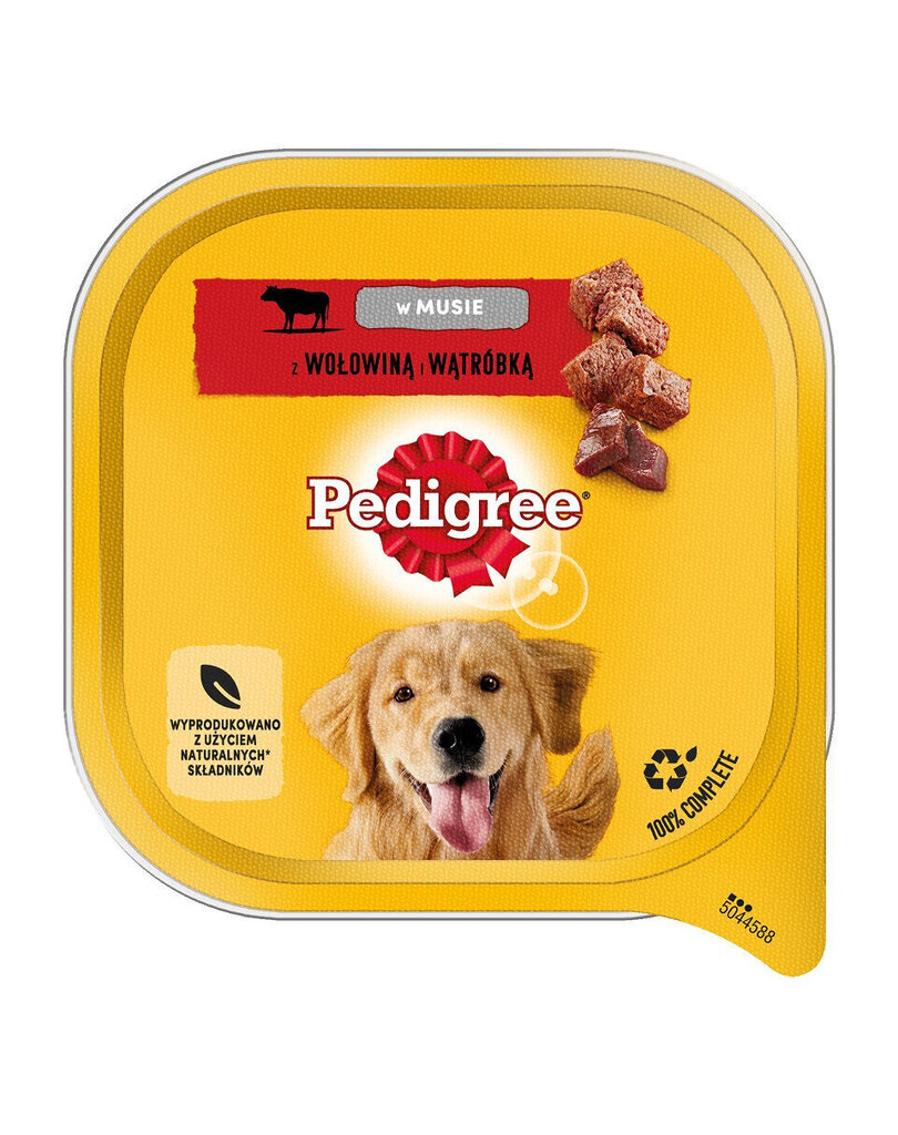 Pedigree Adult naudanliha ja maksa, 10x300 g hinta ja tiedot | Koiran märkäruoka | hobbyhall.fi