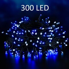 Jouluvalot 300 LED-lampulla, 21m, sininen väri hinta ja tiedot | Jouluvalot | hobbyhall.fi