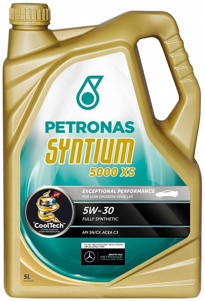 Petronas Syntium 5000 XS 5W-30 SN moottoriöljy, 5L hinta ja tiedot | Moottoriöljyt | hobbyhall.fi