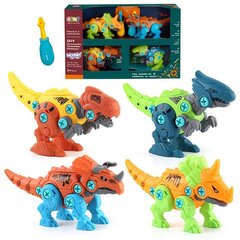 Woopie Dinosaurussetti, 4 kpl. hinta ja tiedot | Poikien lelut | hobbyhall.fi