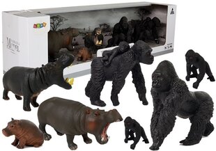 Safarieläimet (virtahepo, gorilla) hinta ja tiedot | Poikien lelut | hobbyhall.fi