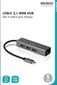 Deltaco USBC-HUB11, USB-C hinta ja tiedot | Adapterit | hobbyhall.fi